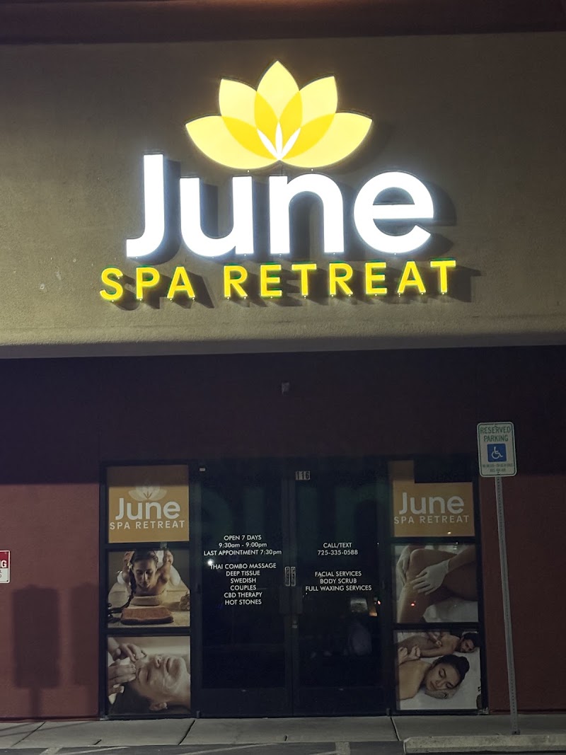 JUNE SPA RETREAT MASSAGE FACIALS WAXING